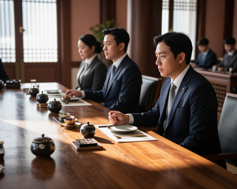 Formal Korean Meeting Setting