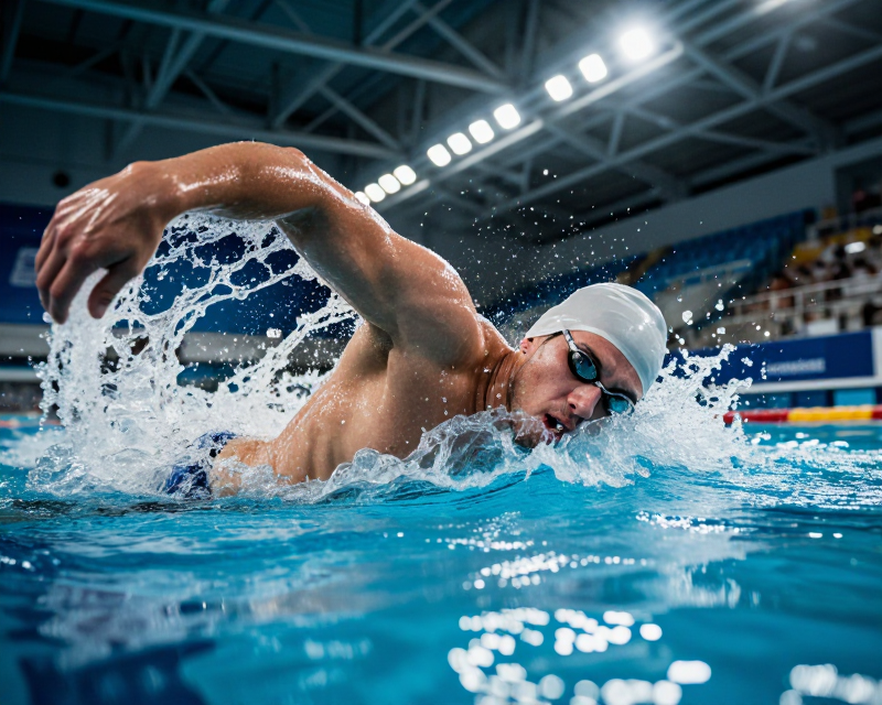 swimming record moment