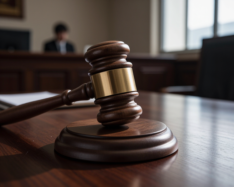 Symbolic Courtroom Gavel