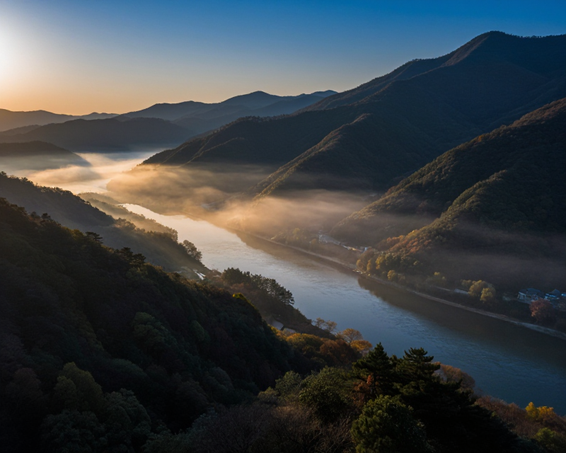 Symbolic division of Korean landscape