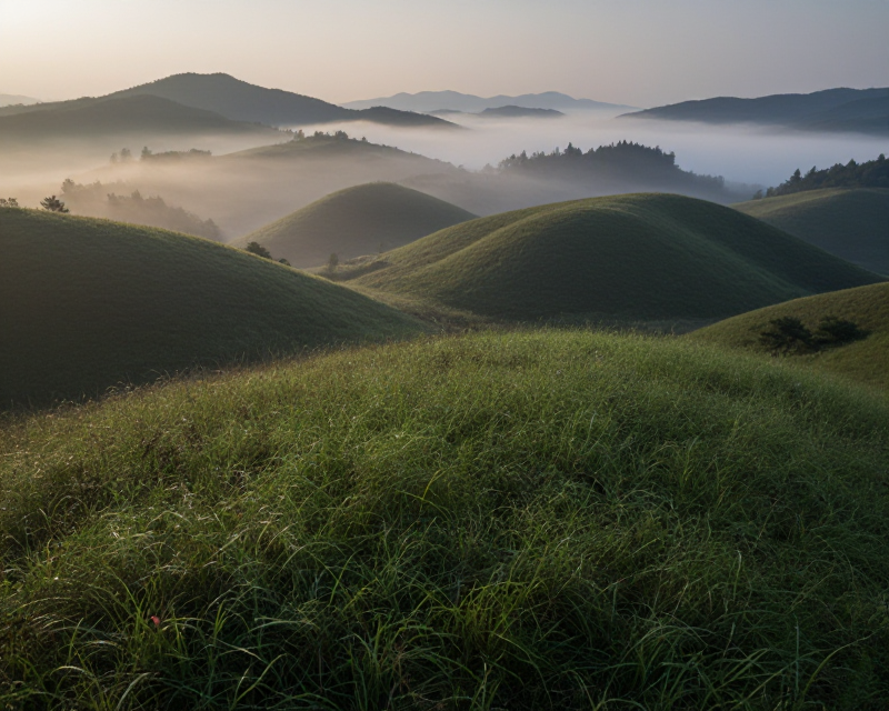 Atmospheric Korean Border Landscape