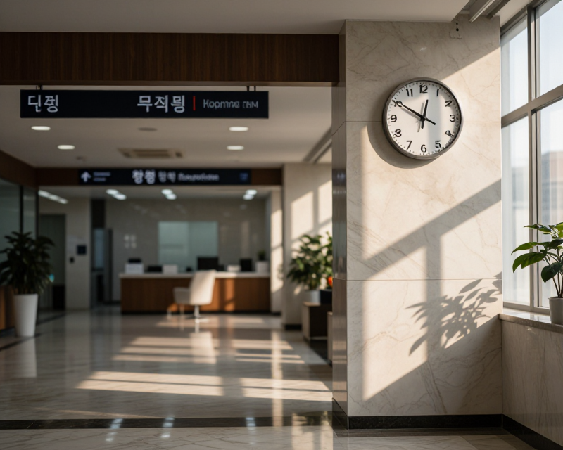 Modern Korean Bank Morning