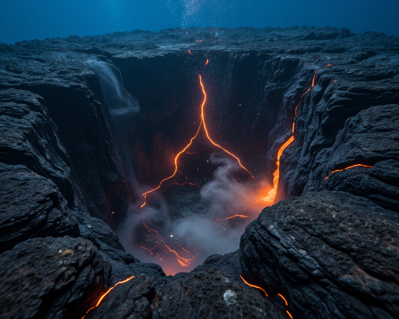 Underwater Volcanic Caldera
