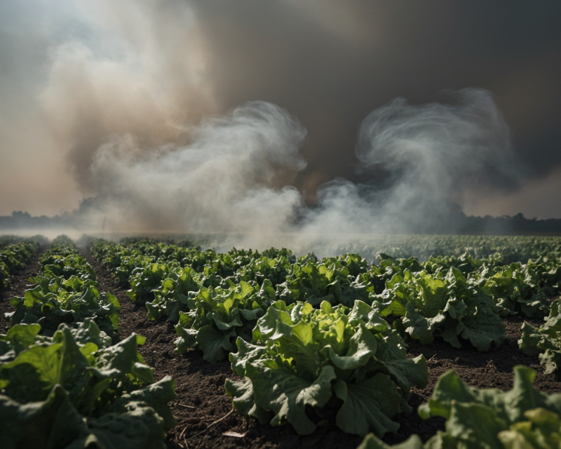 Atmospheric Farmland under Smoke