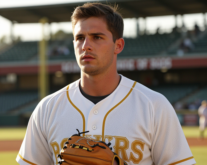 Professional Baseball Player Focus
