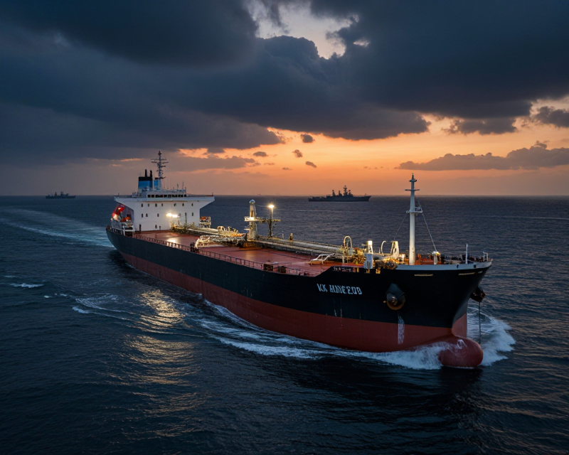 Cinematic maritime scene
