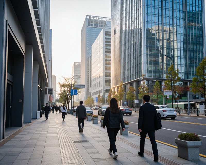 South Korean Urban Morning