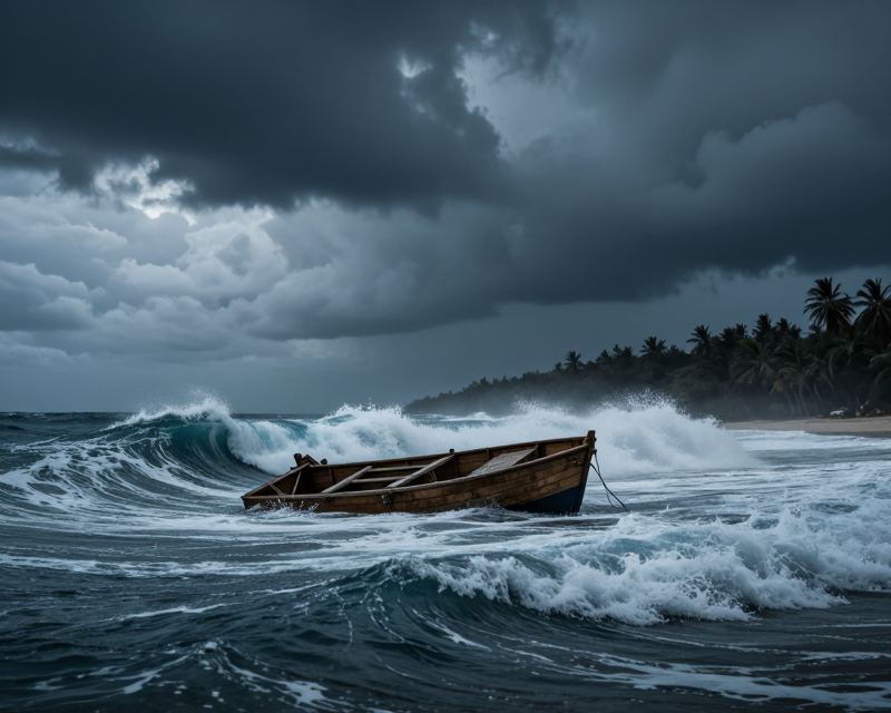 Stormy Sea Tragedy