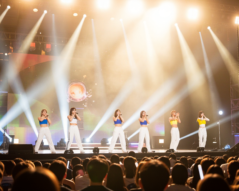 Dreamy Concert Stage Atmosphere
