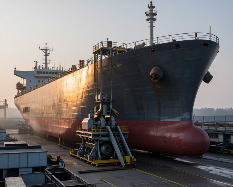 Modern Industrial Shipyard